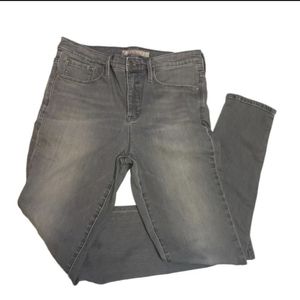 Athleta Sculptek Skinny Jeans Gray Quartz Wash High Rise Women's Size 14